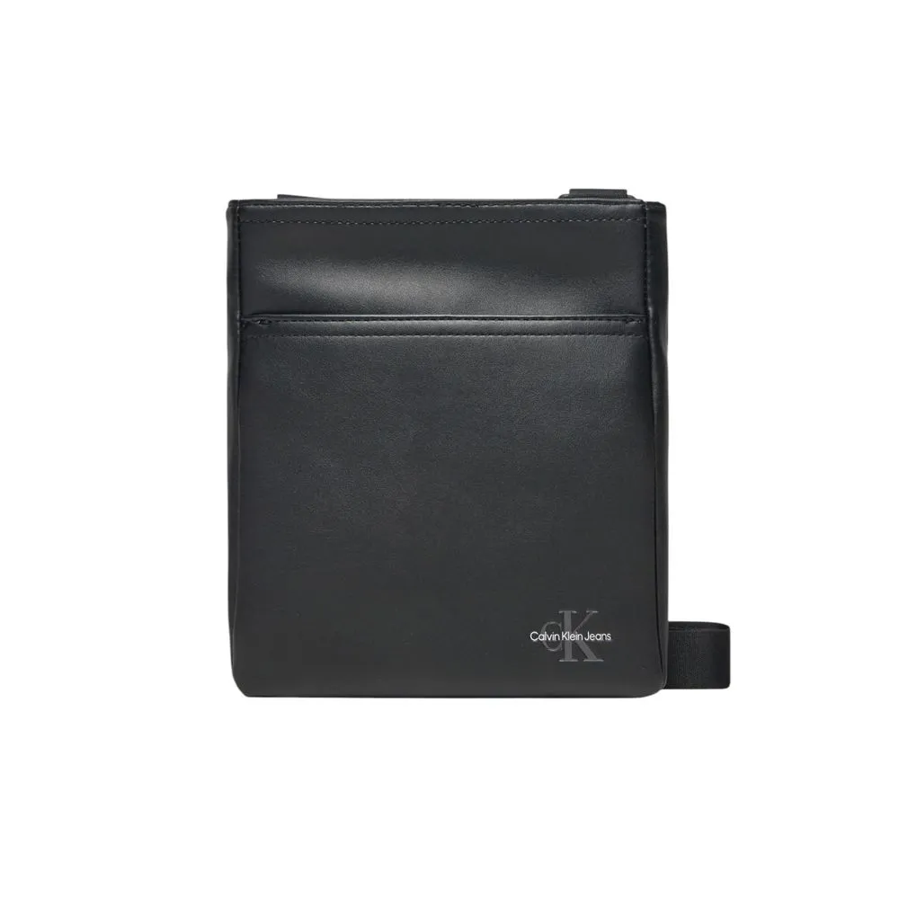 Calvin Klein Men's Black Polyethylene Messenger Bag