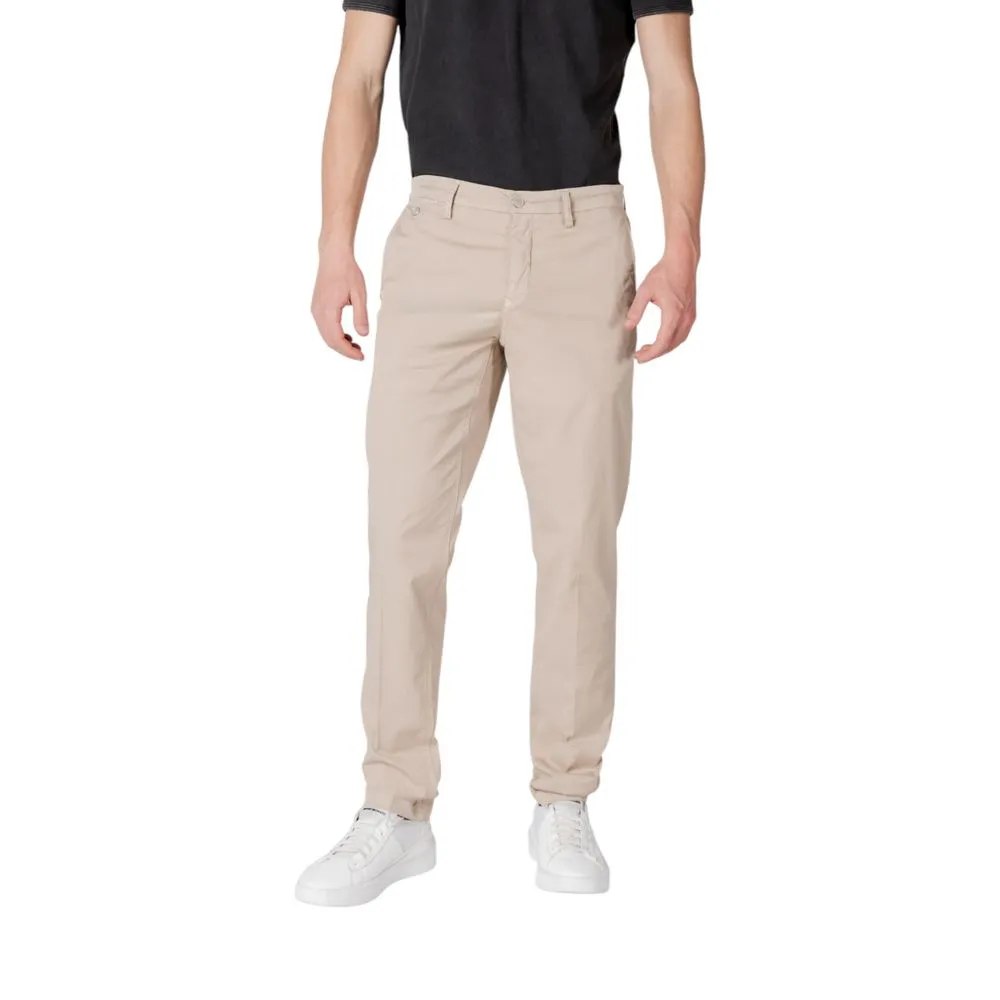 Replay Men's Beige Cotton Jeans & Pant