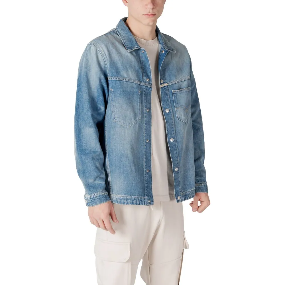 Replay Men's Light Blue Cotton Shirt