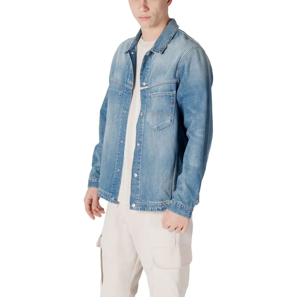 Replay Men's Light Blue Cotton Shirt