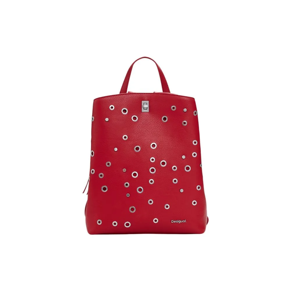 Desigual Women's Red Polyethylene Backpack