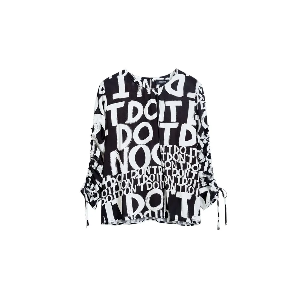 Desigual Women's Black Viscose Shirt