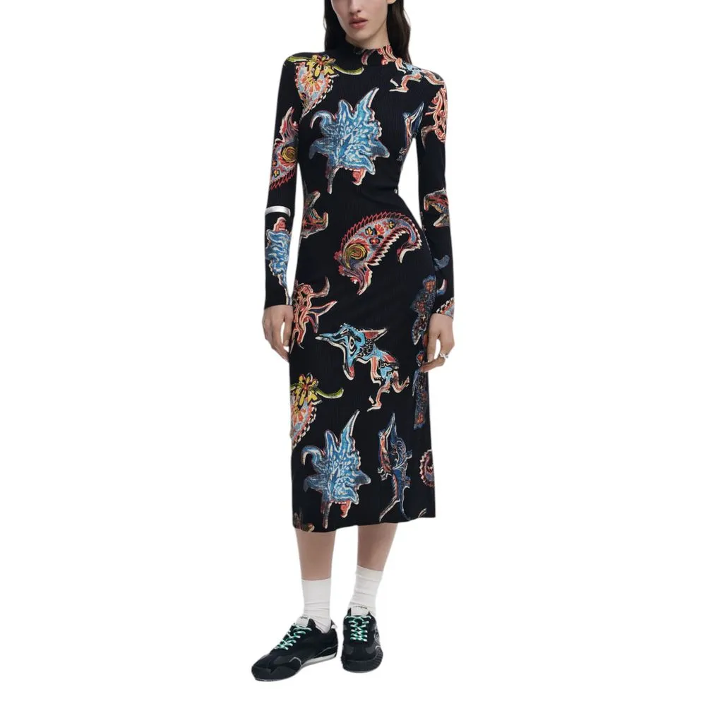 Desigual Women's Black Viscose Dress