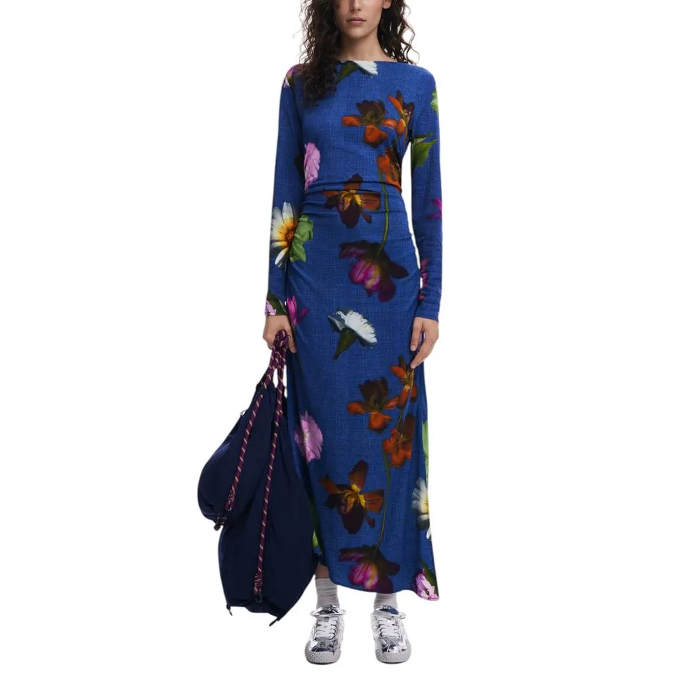 Desigual Women's Blue Viscose Dress