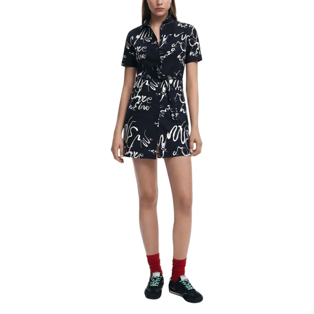 Desigual Women's Black Cotton Dress