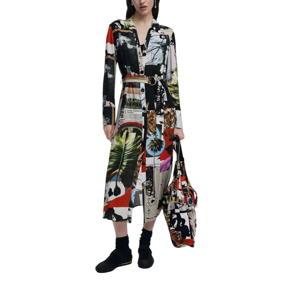 Desigual Women's Gray Viscose Dress