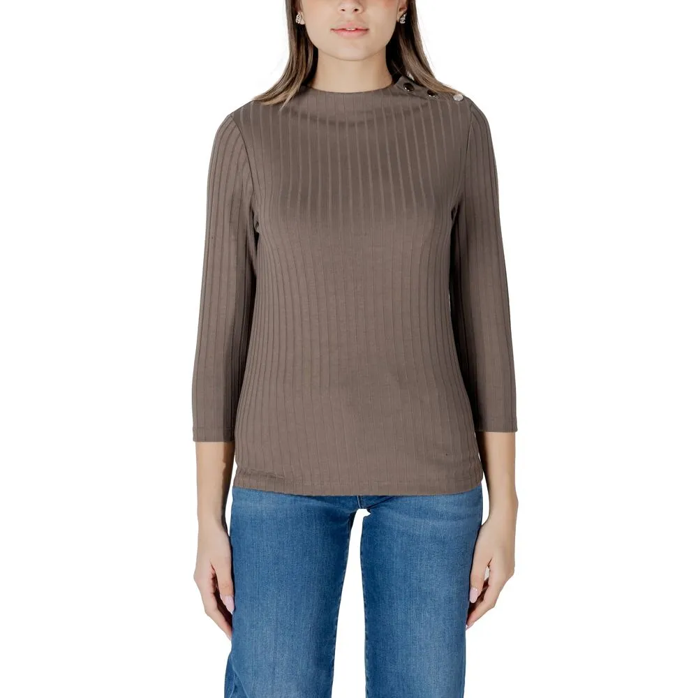 Street One Women's Brown Polyester Tops & T-Shirt