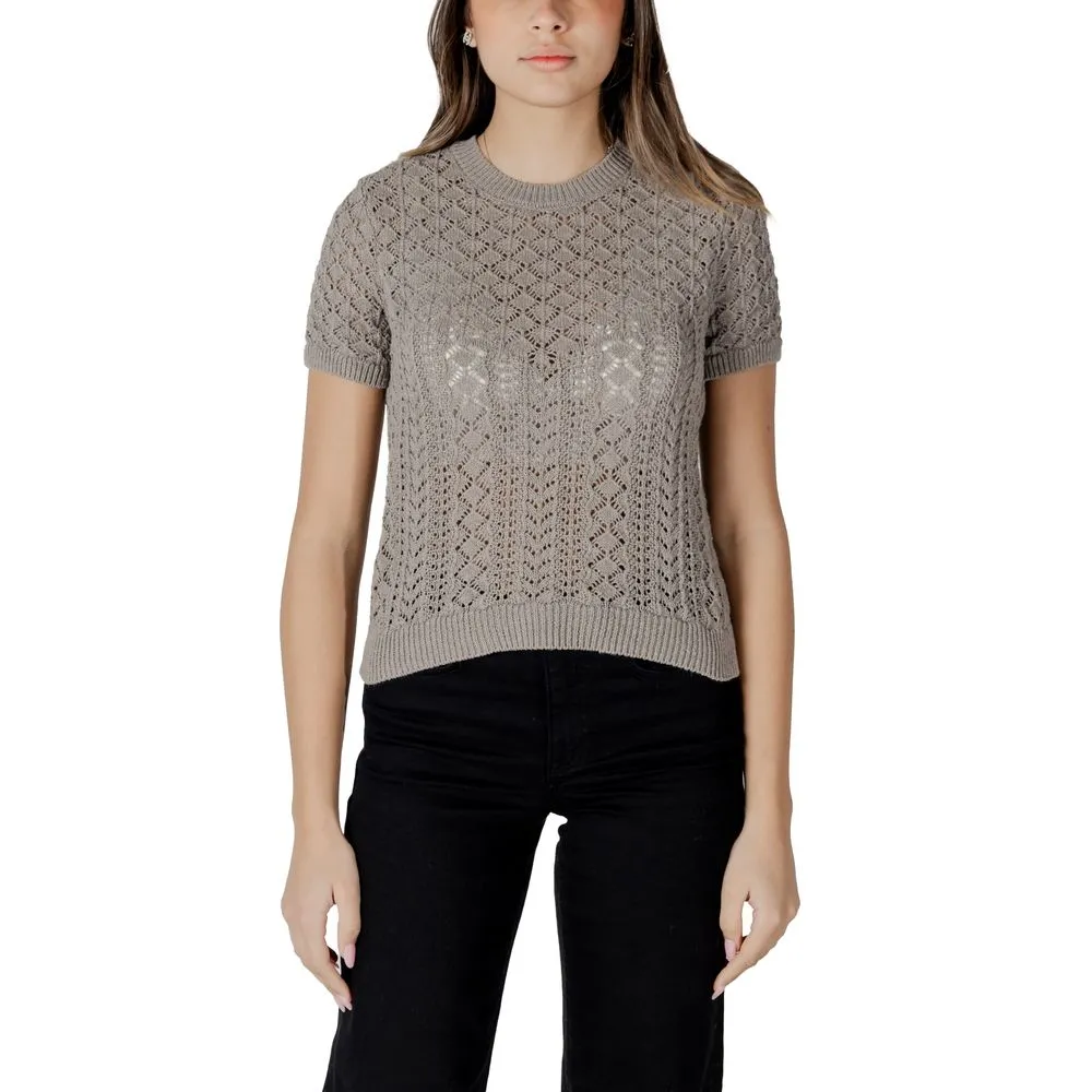 Only Women's Gray Recycled Cotton Tops & T-Shirt