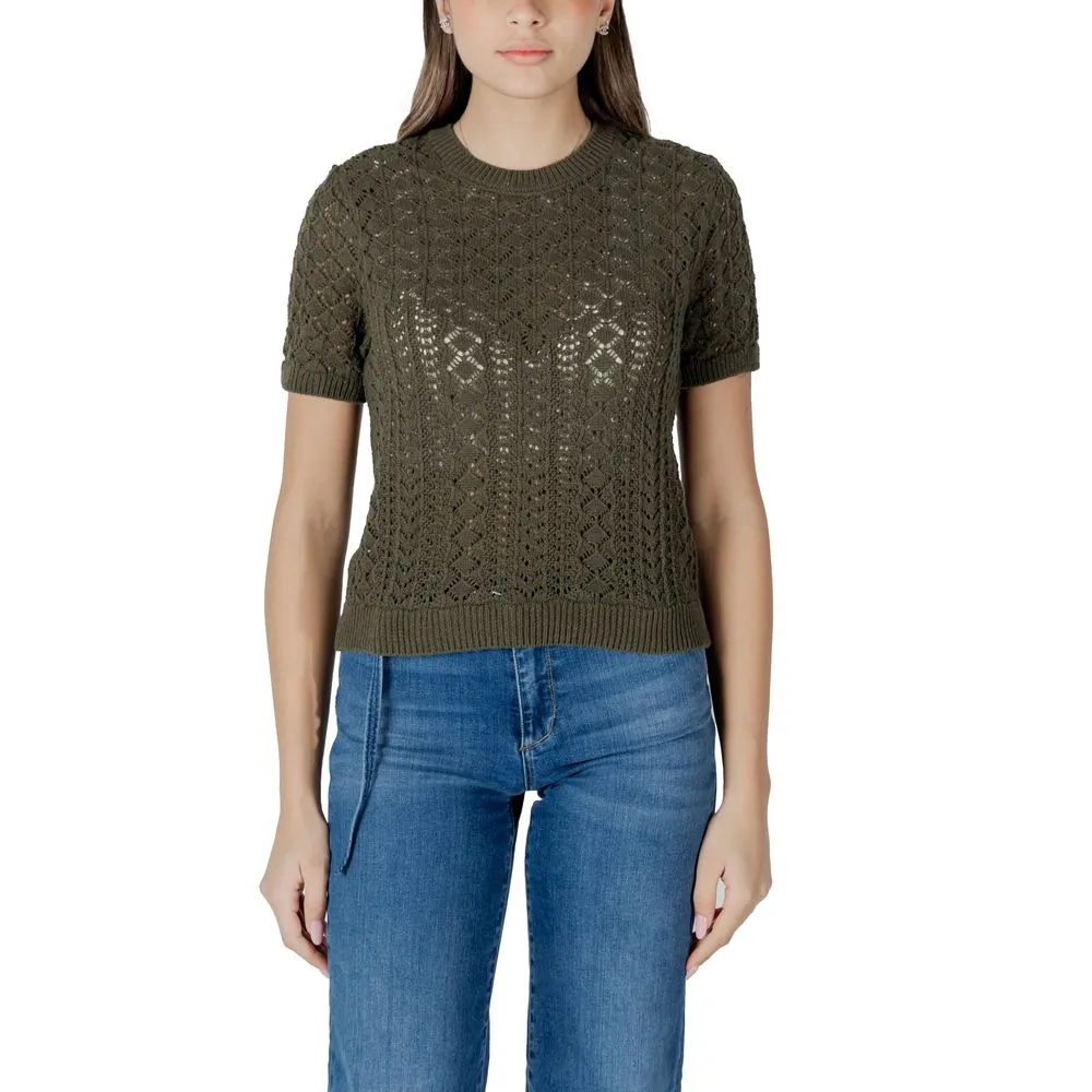 Only Women's Green Recycled Cotton Tops & T-Shirt