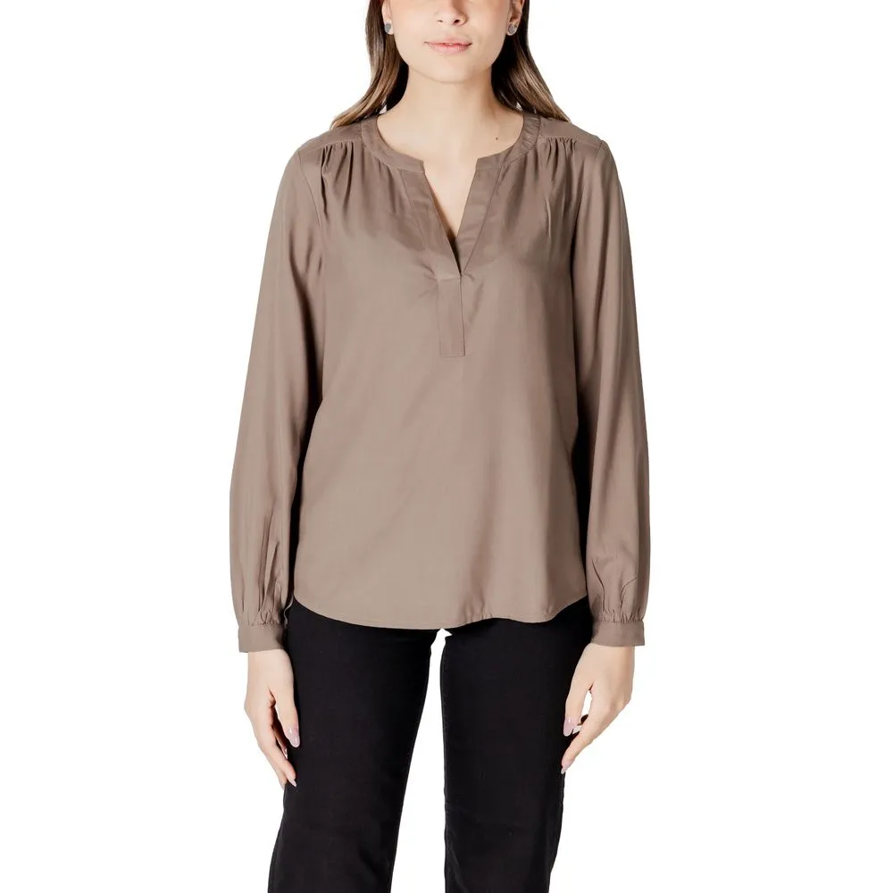 Street One Women's Beige Viscose Shirt