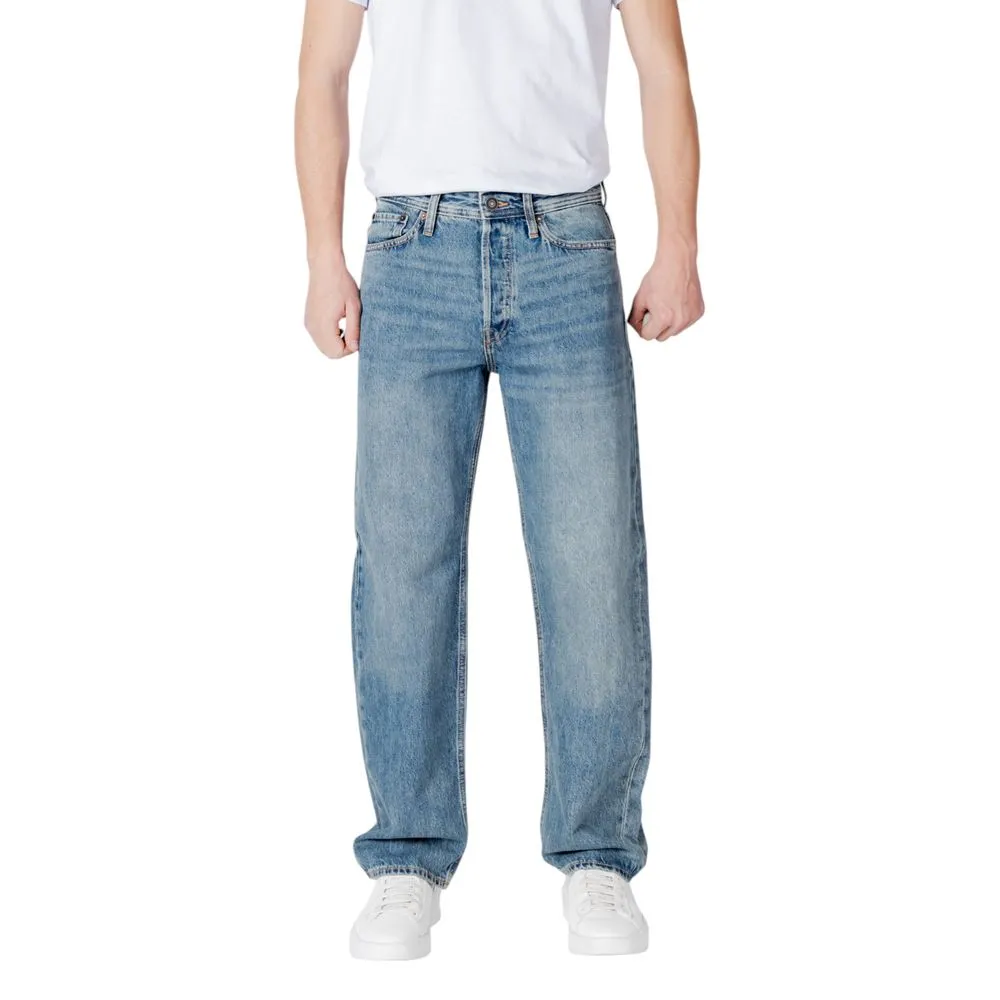 Jack Jones Men's Blue Cotton Jeans & Pant