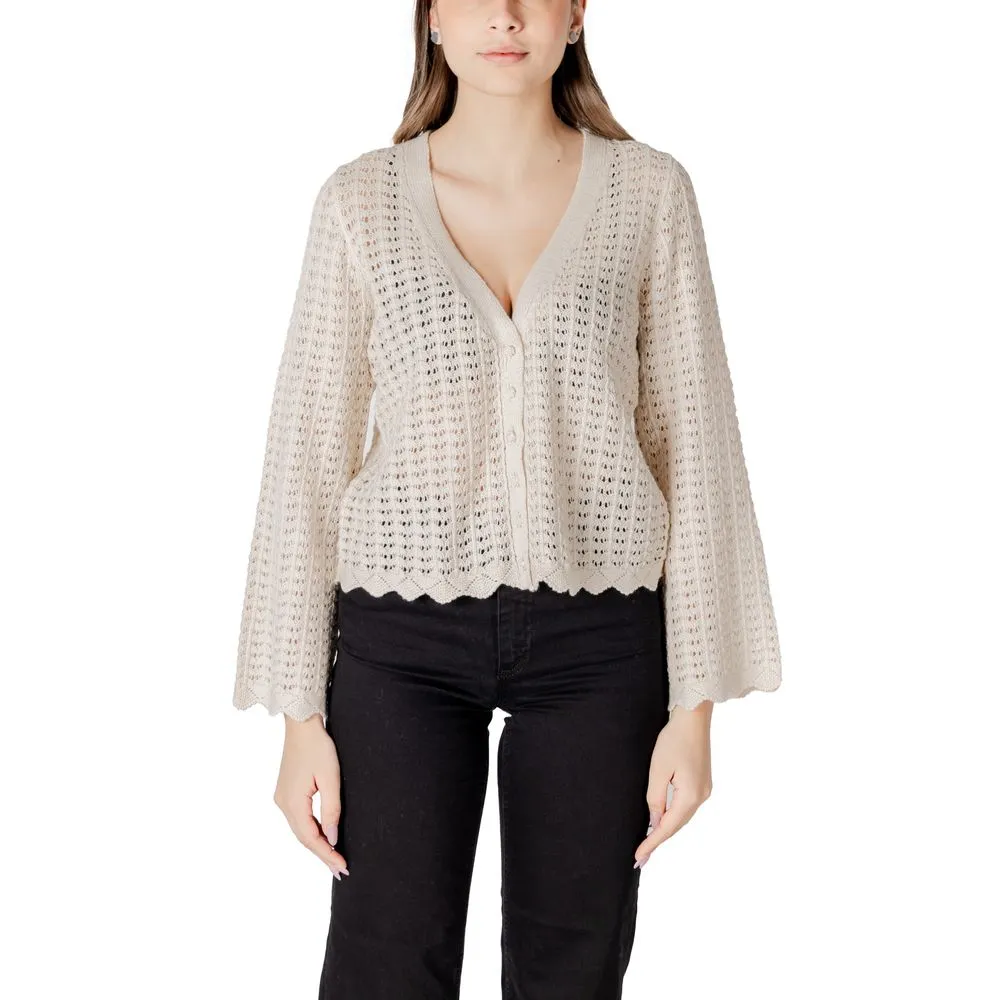 Beige Cotton Cardigan