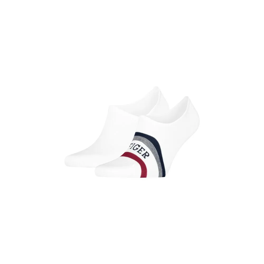 Tommy Hilfiger Men's White Cotton Sock