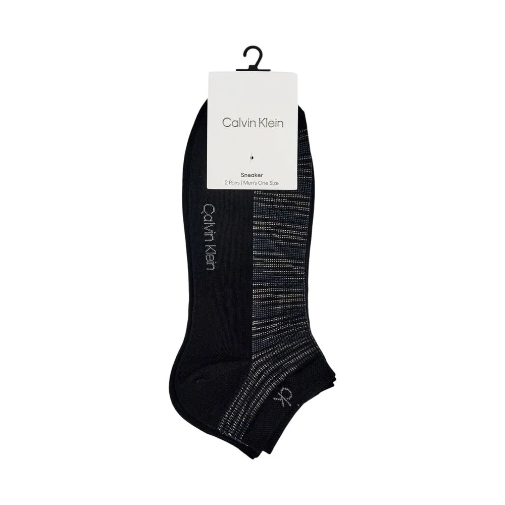 Calvin Klein Men's Black Cotton Sock