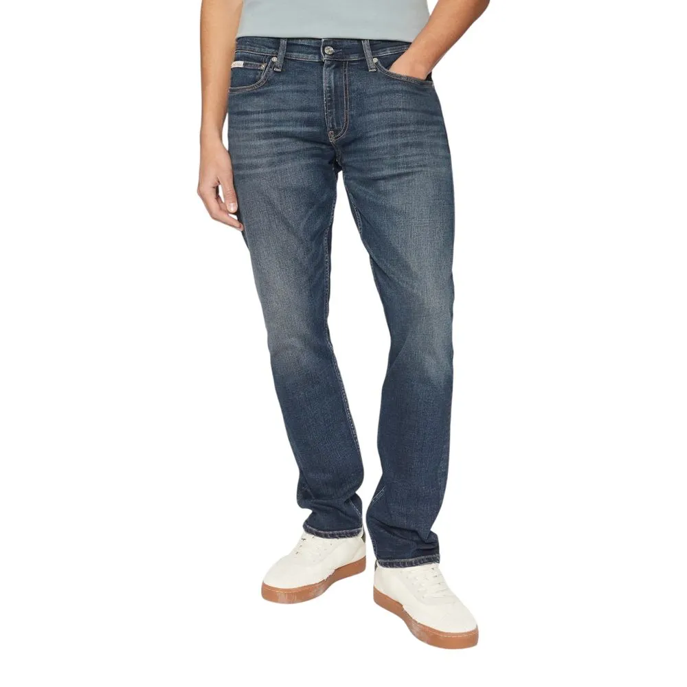 Calvin Klein Jeans Men's Blue Cotton Jeans & Pant