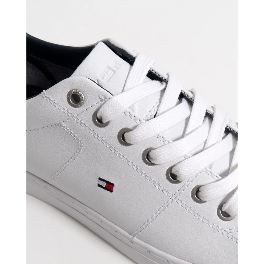 Tommy Hilfiger Men's White Leather Sneaker