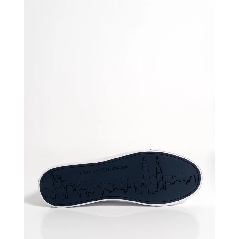 Tommy Hilfiger Men's White Leather Sneaker