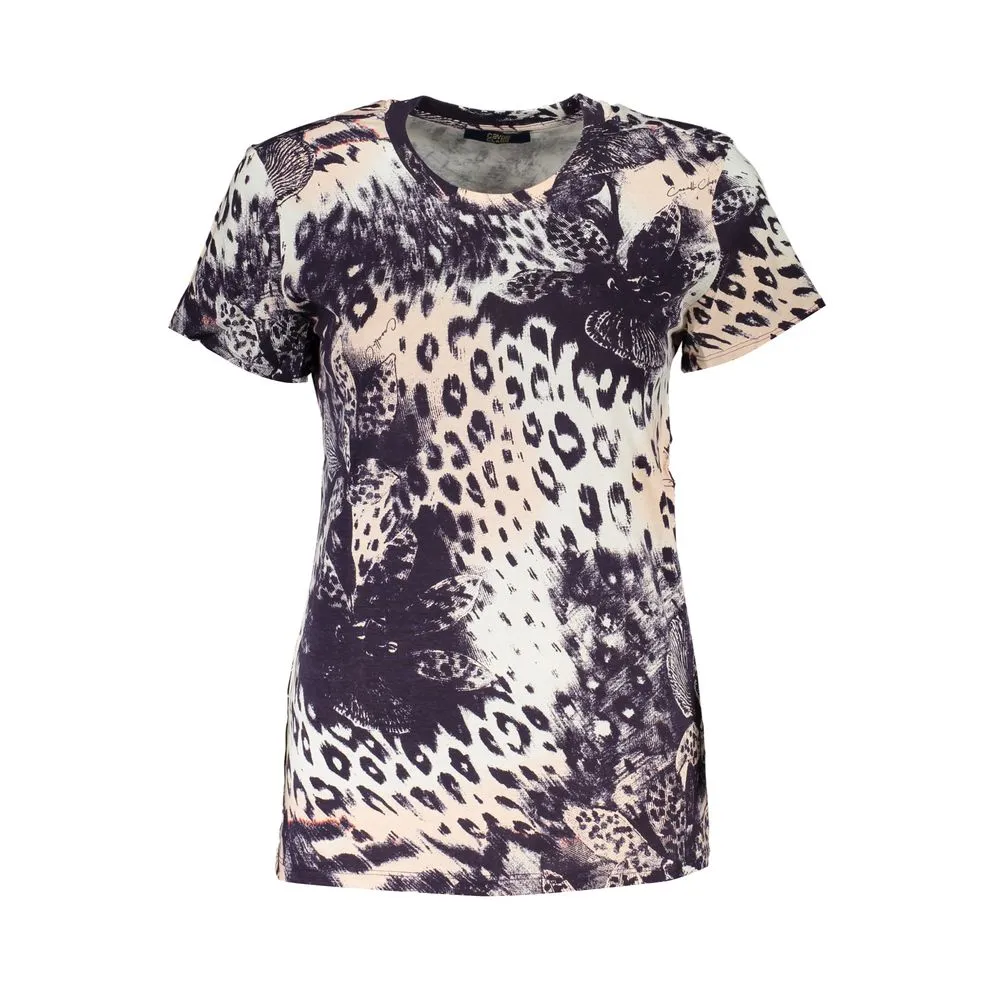 Cavalli Class Women's Pink Cotton Tops & T-Shirt