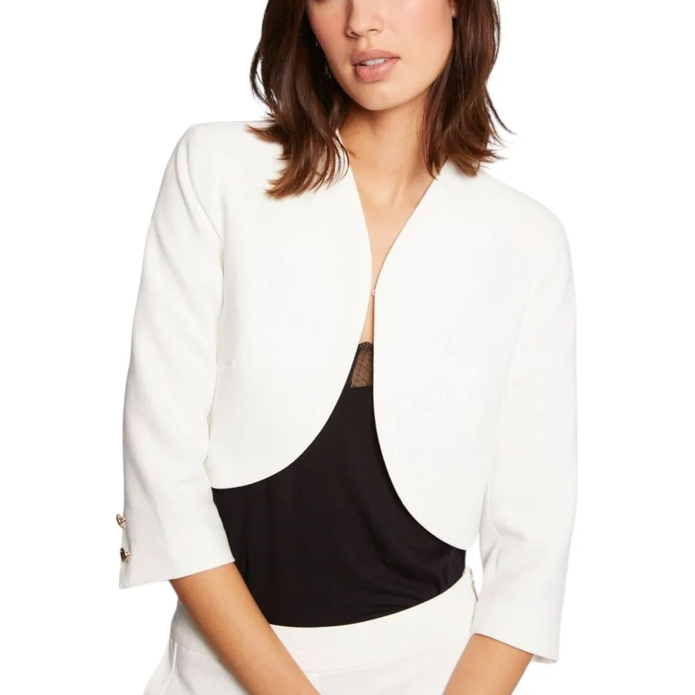 Morgan De Toi Women's White Polyester Tops & T-Shirt