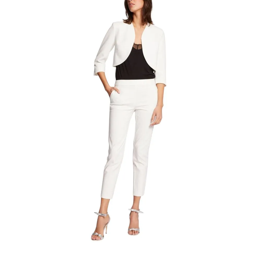 Morgan De Toi Women's White Polyester Tops & T-Shirt
