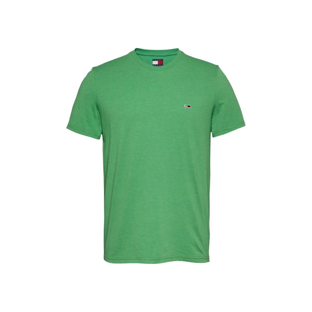 Tommy Hilfiger Jeans Men's Green Cotton T-Shirt