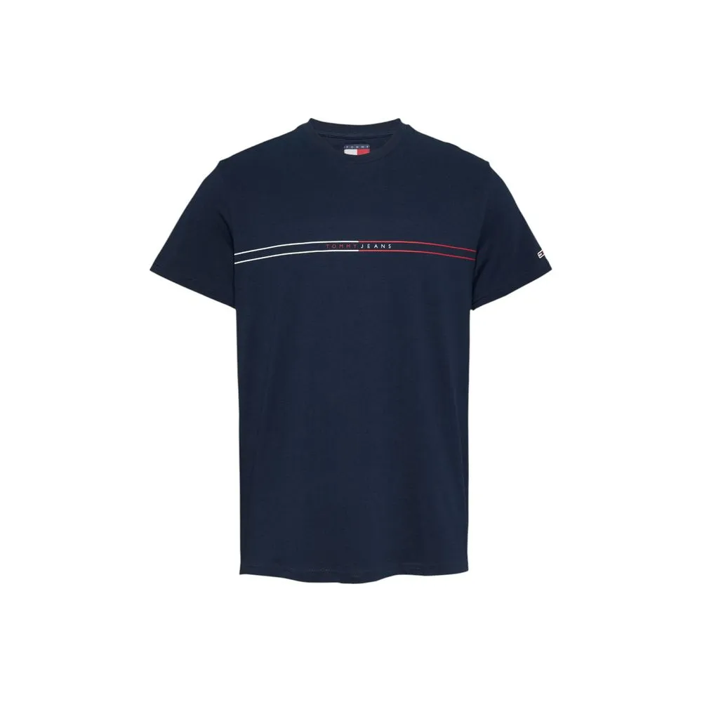 Tommy Hilfiger Jeans Men's Blue Cotton T-Shirt