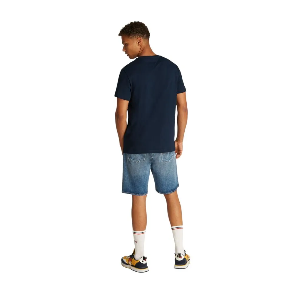 Tommy Hilfiger Jeans Men's Blue Cotton T-Shirt