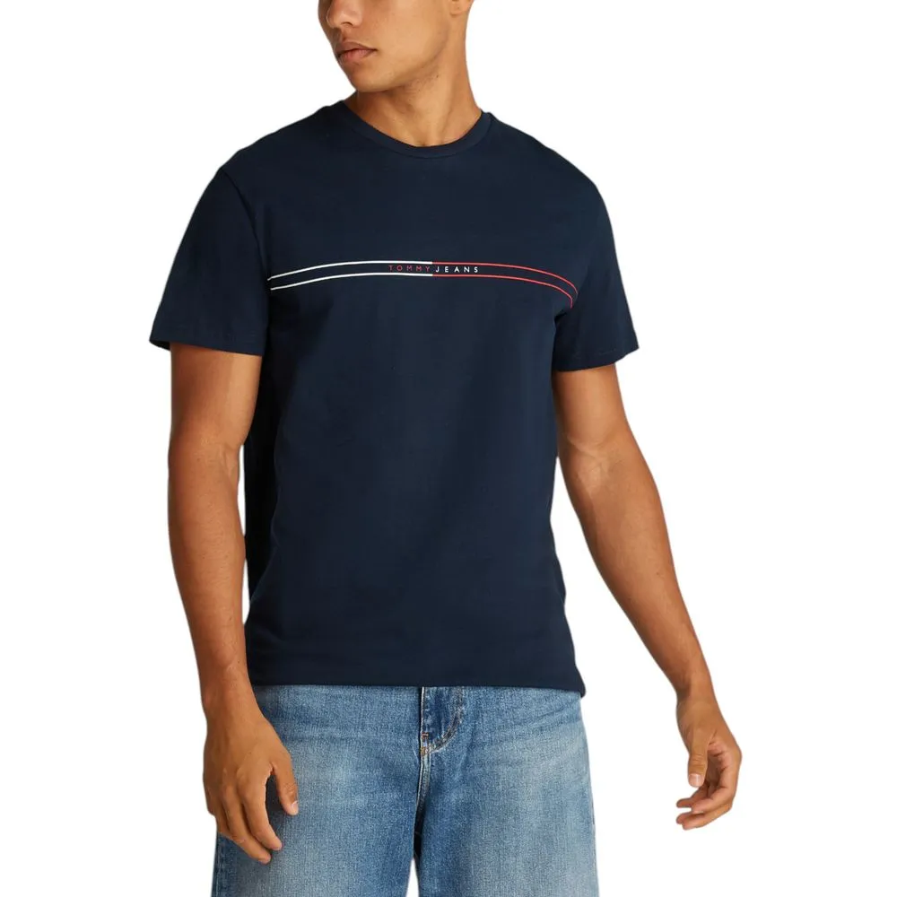 Tommy Hilfiger Jeans Men's Blue Cotton T-Shirt