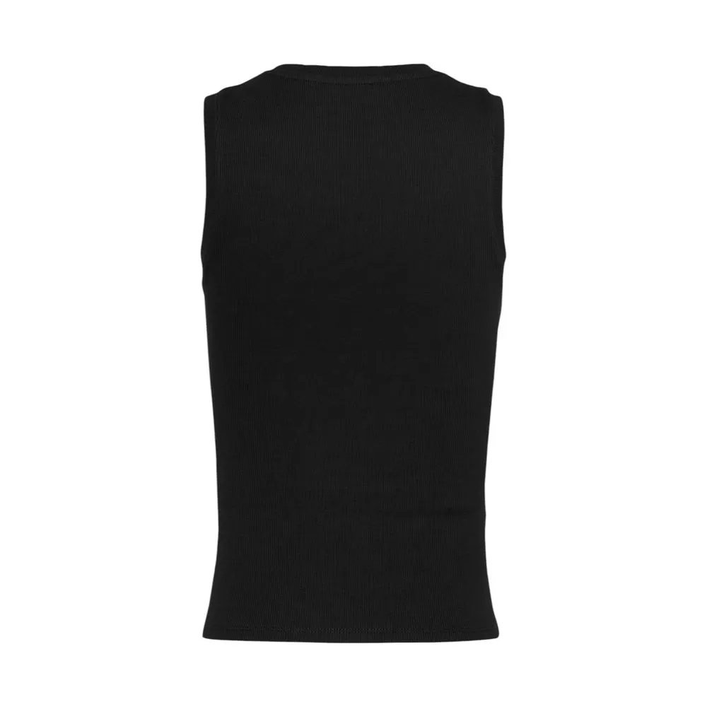 Tommy Hilfiger Jeans Women's Black Cotton Tops & T-Shirt