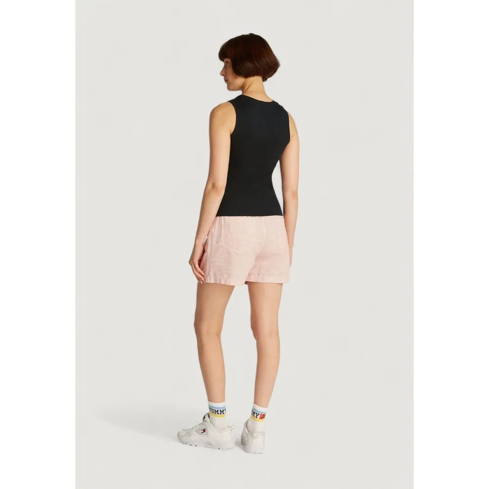Tommy Hilfiger Jeans Women's Black Cotton Tops & T-Shirt