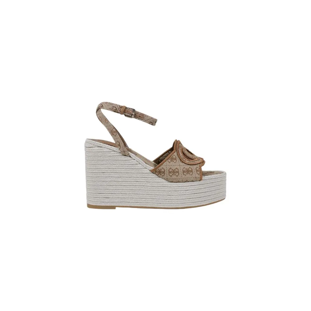 Guess Women's Beige Polyester Sandal