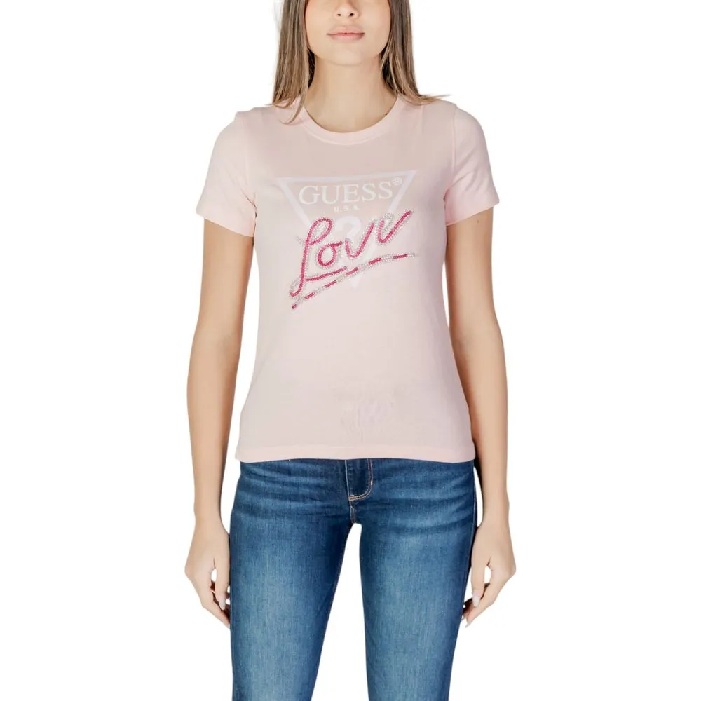 Guess Women's Multicolor Cotton Tops & T-Shirt