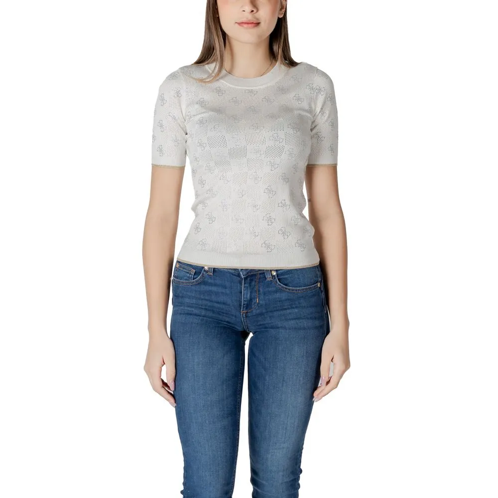 Guess Women's White Viscose Tops & T-Shirt
