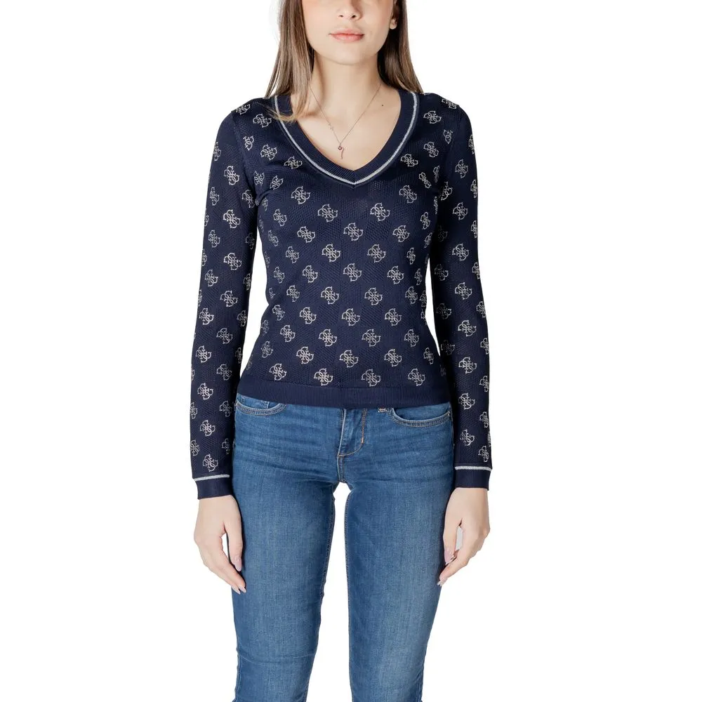 Guess Women's Blue Viscose Sweater