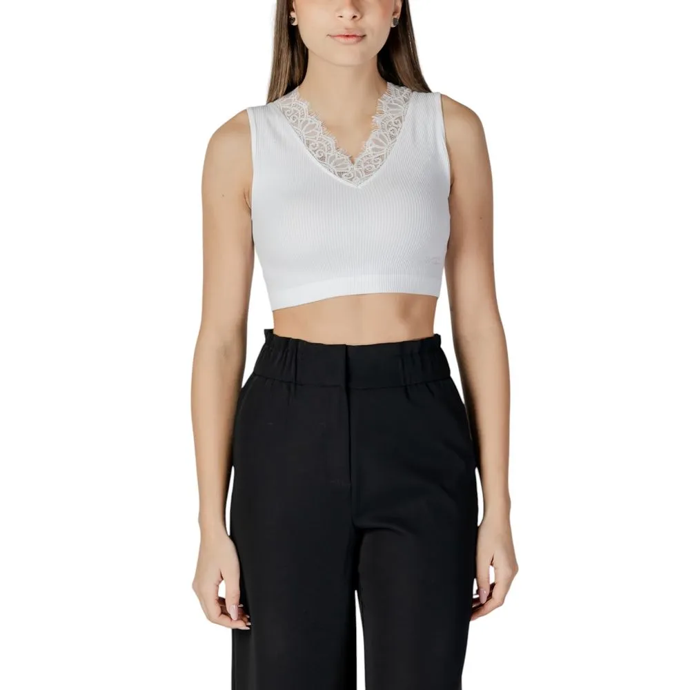 Guess Women's White Polyamide Tops & T-Shirt