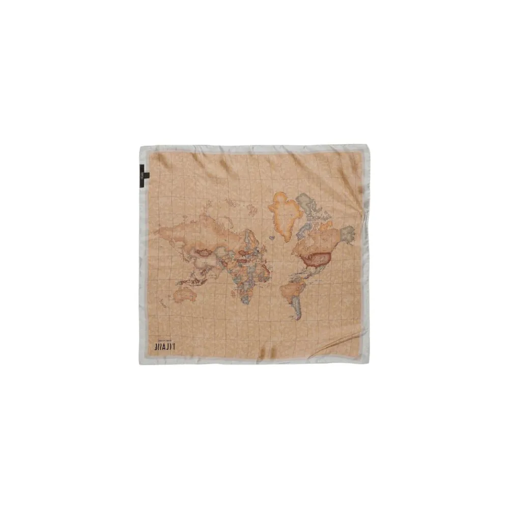 Alviero Martini Prima Classe Women's Cream Silk Scarf