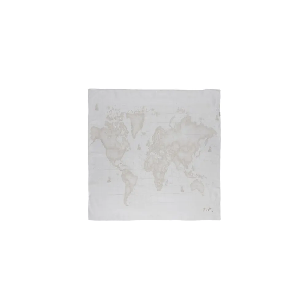 White Polyester Scarf