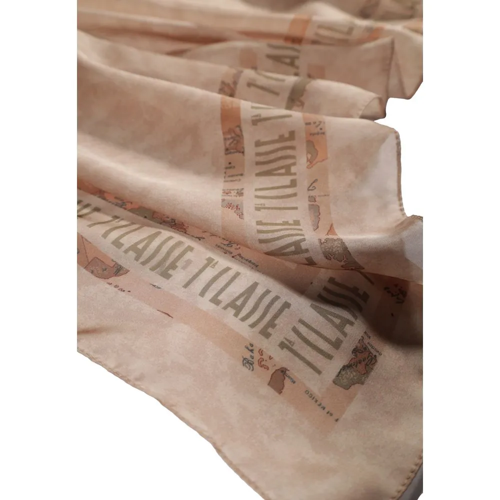 Alviero Martini Prima Classe Women's Beige Polyester Scarf