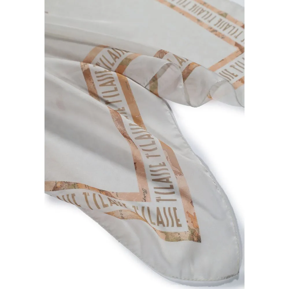 Alviero Martini Prima Classe Women's Cream Polyester Scarf