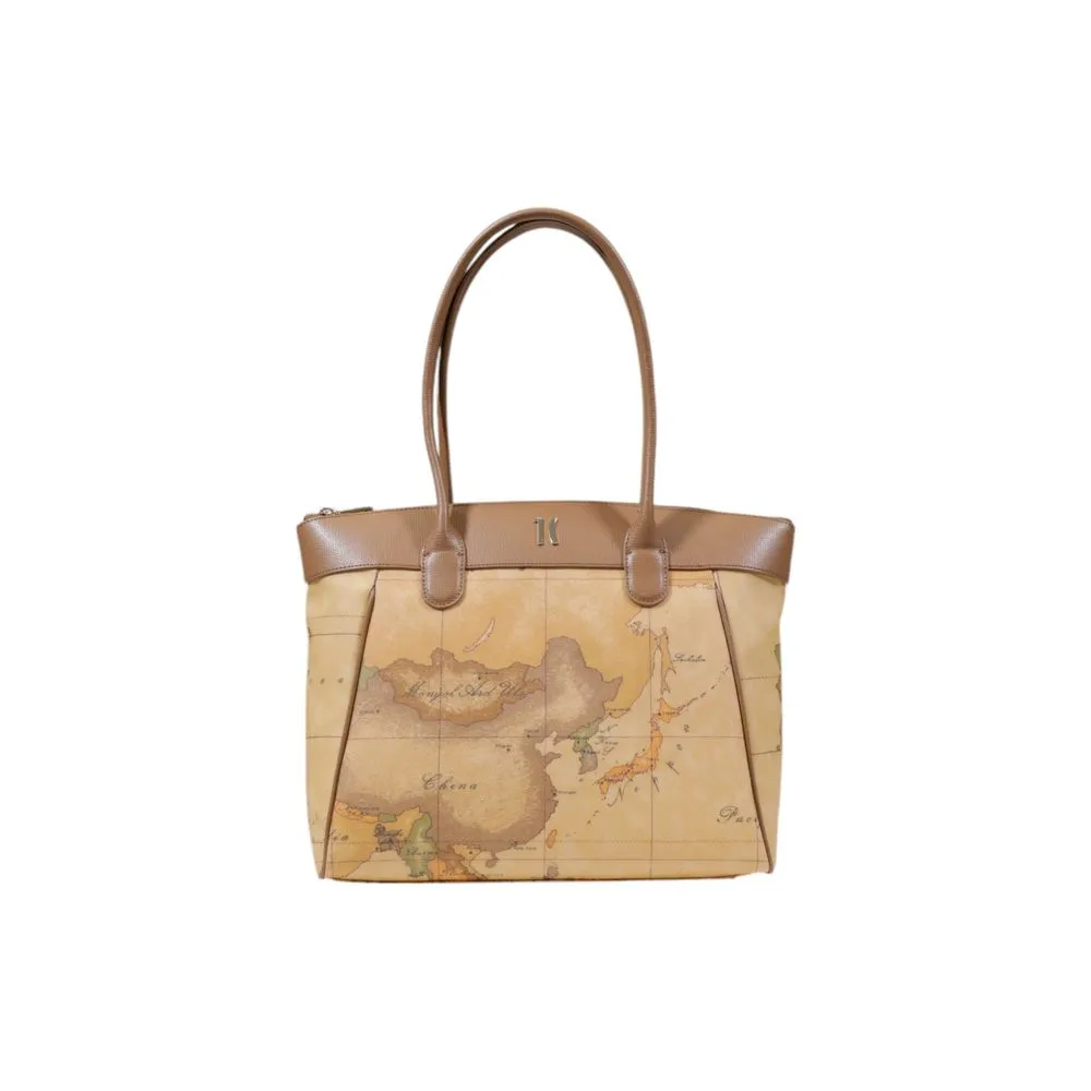 Alviero Martini Prima Classe Women's Beige Cotton Handbag