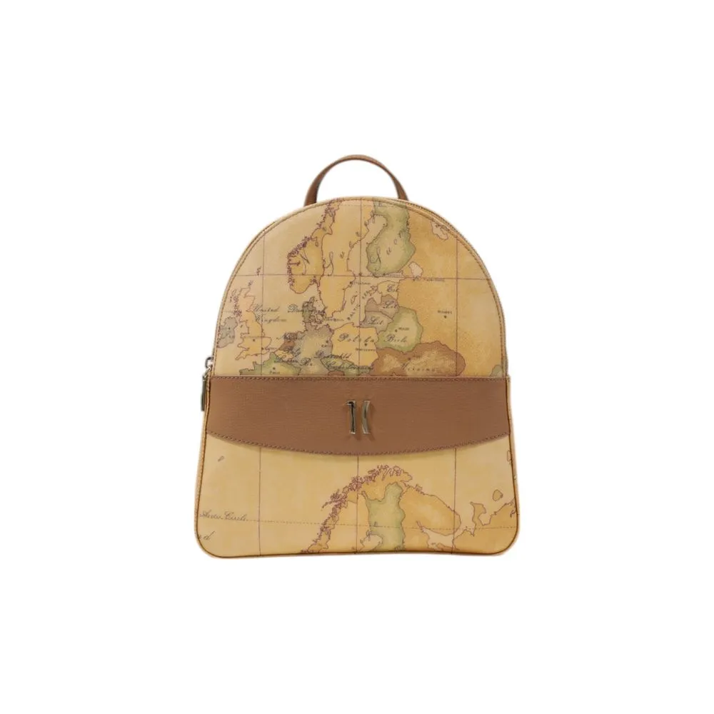 Alviero Martini Prima Classe Women's Beige Cotton Backpack