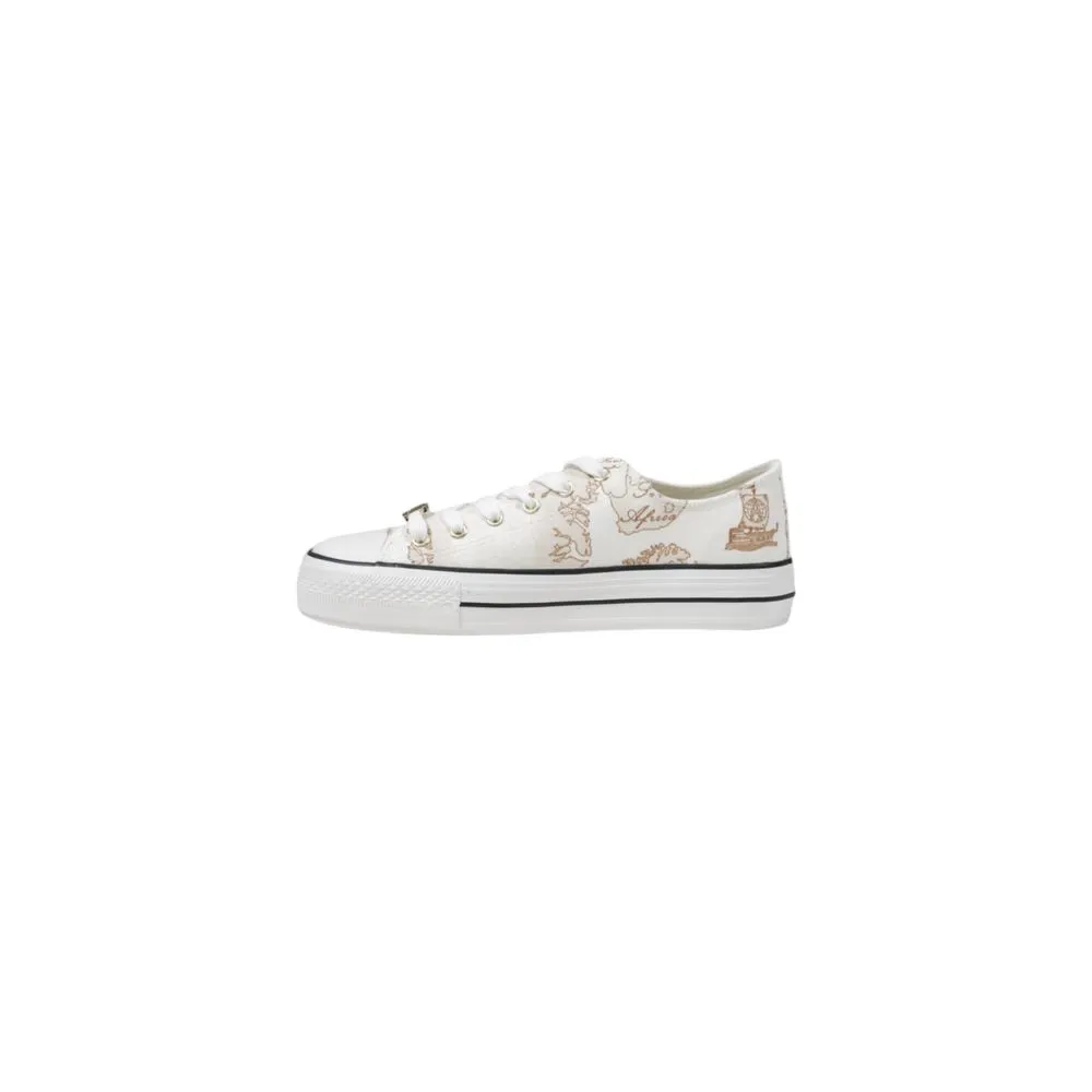 Alviero Martini Prima Classe Women's White Fabric Sneaker
