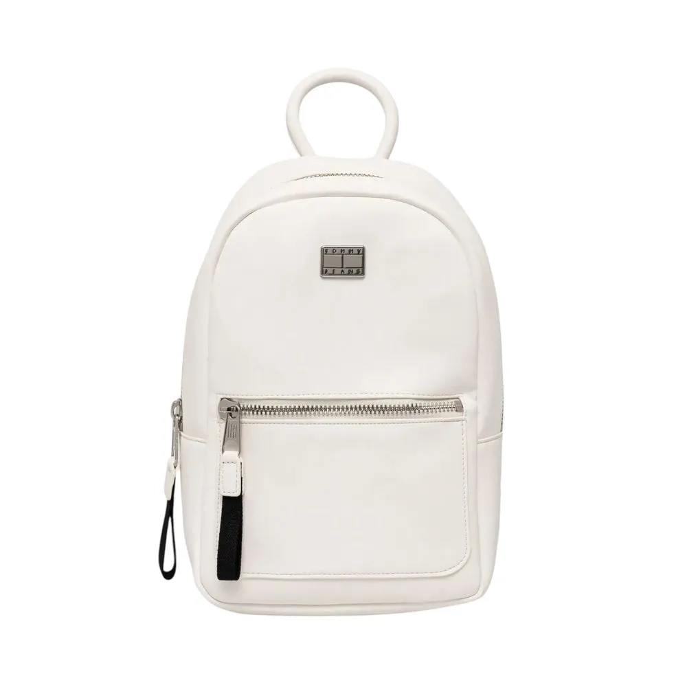Tommy Hilfiger Jeans Women's White Polyethylene Backpack
