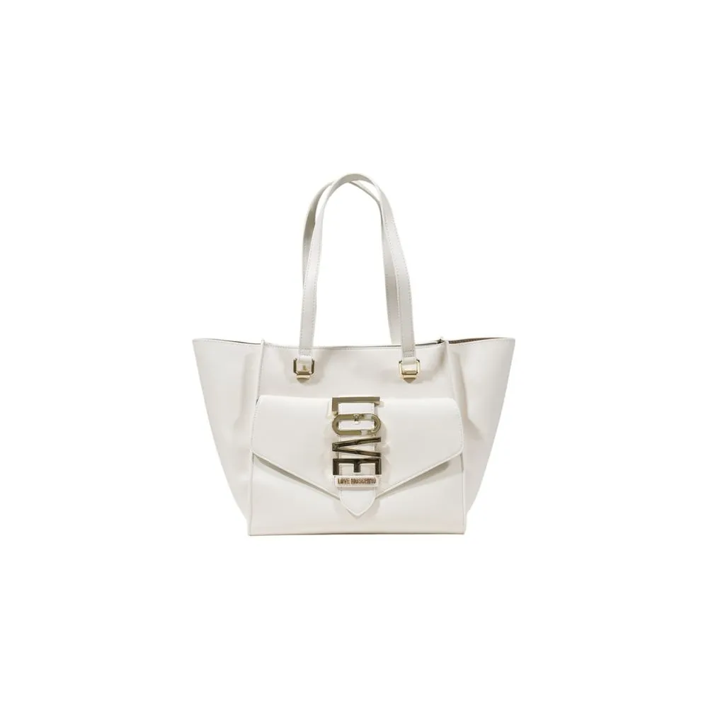Love Moschino Women's Beige Polyethylene Handbag