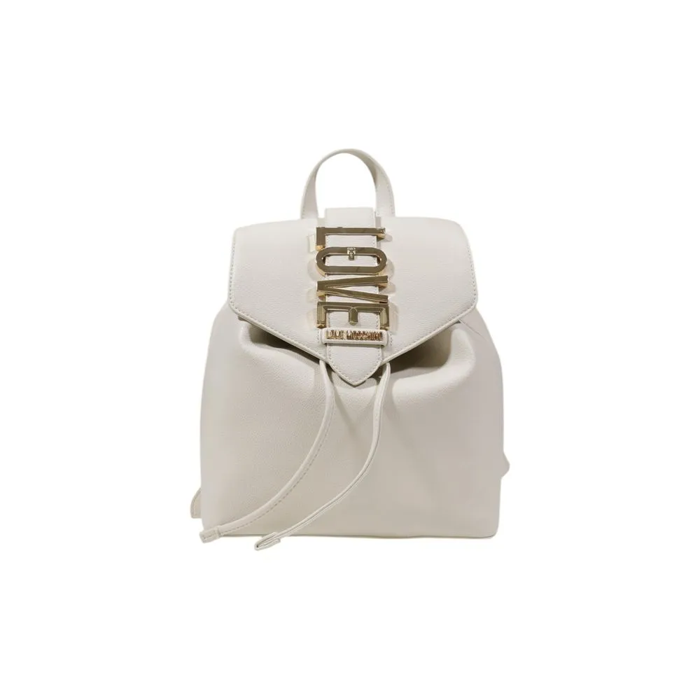 Love Moschino Women's Beige Polyethylene Backpack