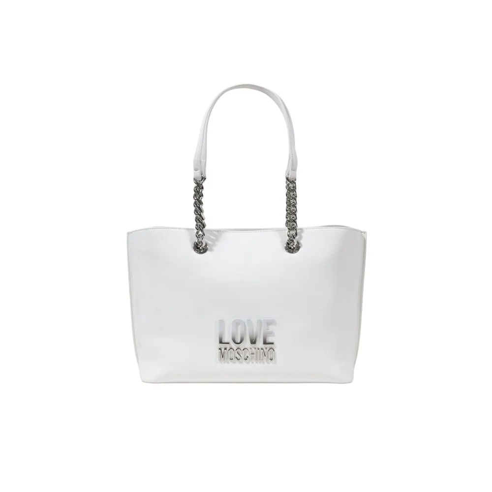 Love Moschino Women's White Polyethylene Handbag