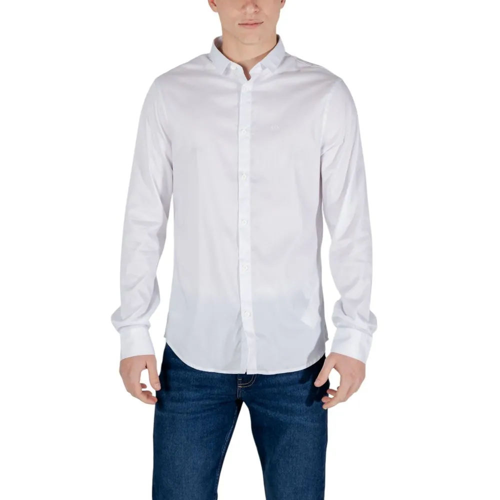 Armani Exchange Men's White Lyocell Shirt