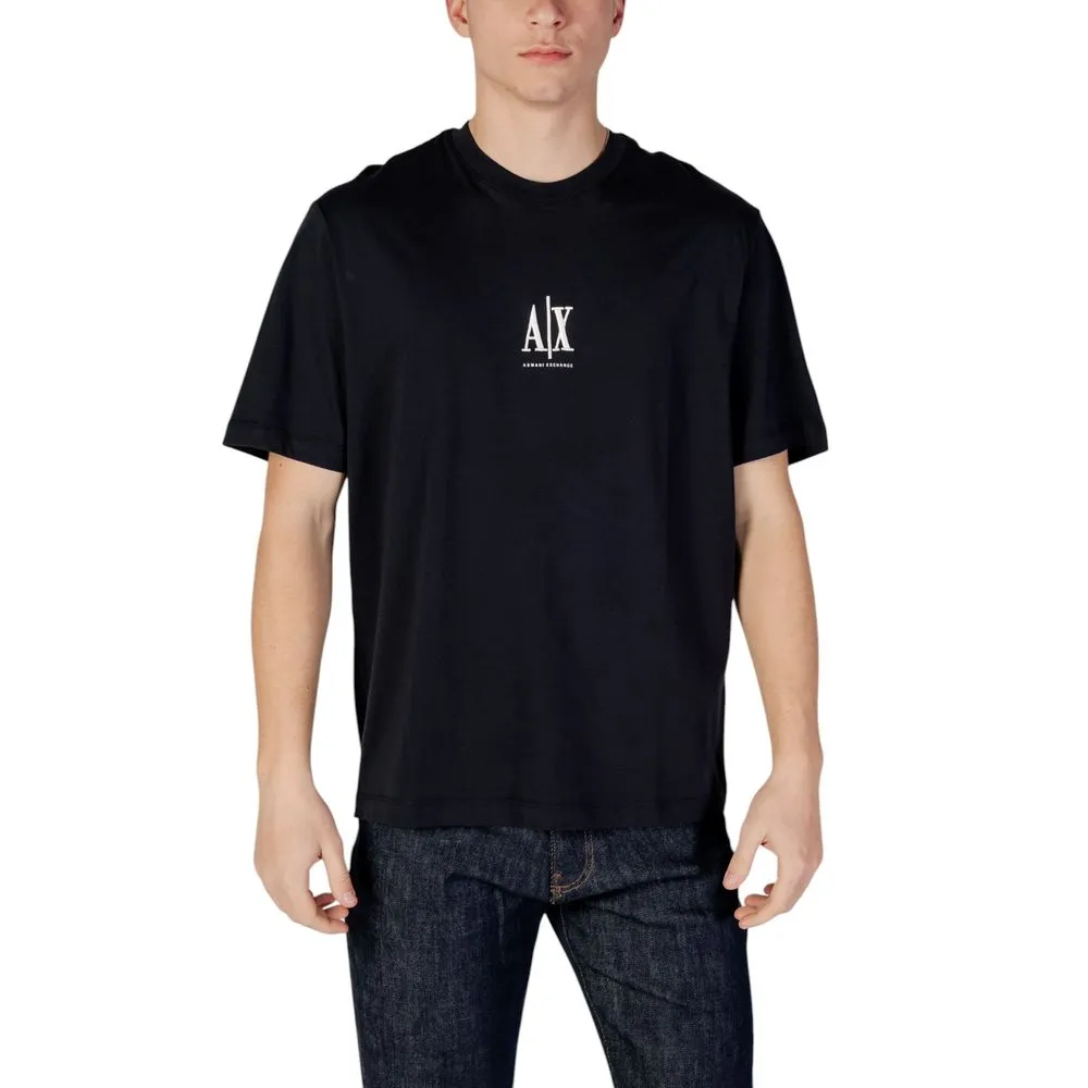 Armani Exchange Men's Blue Cotton T-Shirt