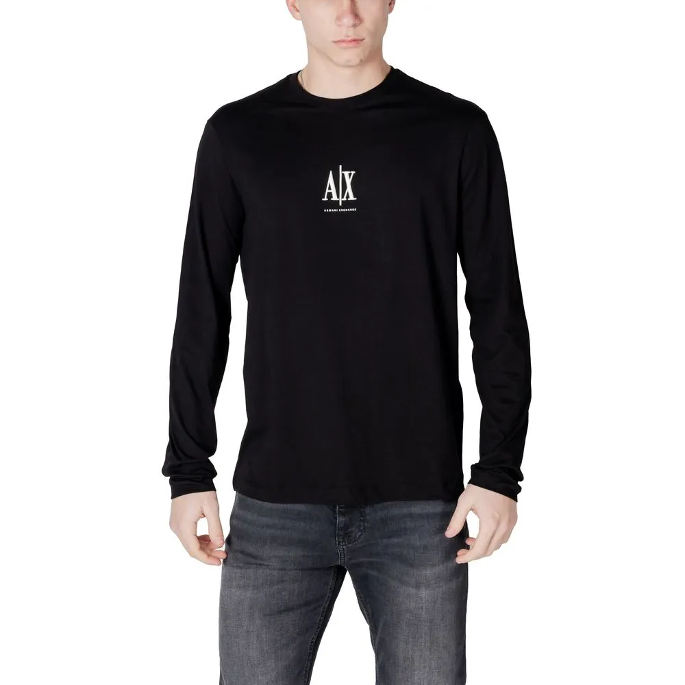 Armani Exchange Men's Black Cotton Shirt