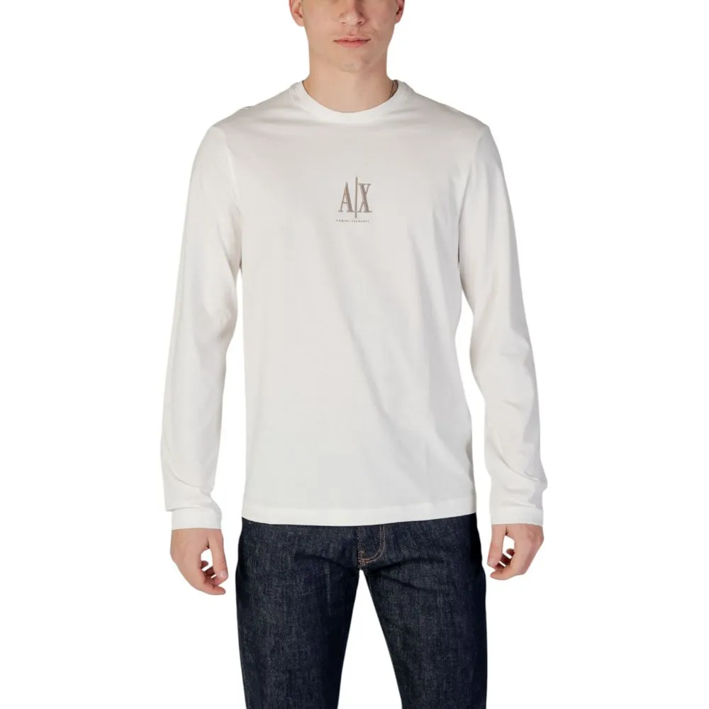 Armani Exchange Men's Cream Cotton Shirt